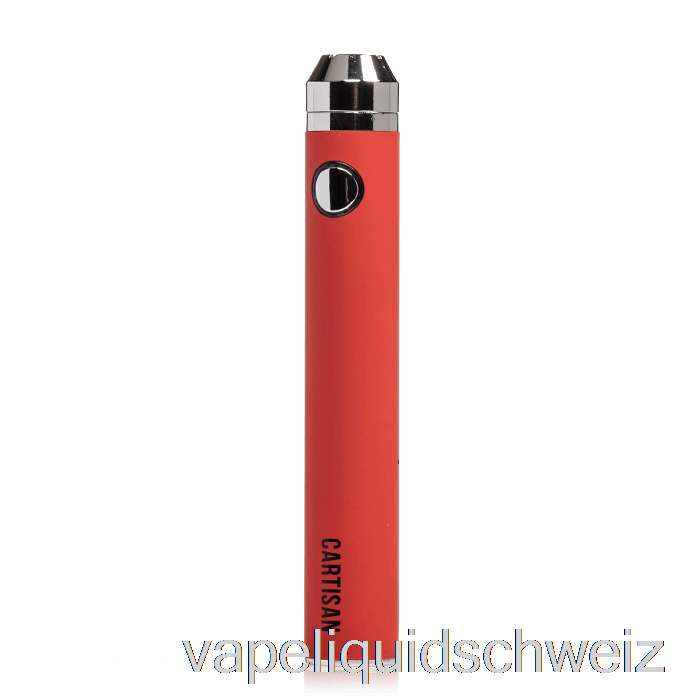 Cartisan Button VV 1300 510 Batterie Rot Vape Ohne Nikotin